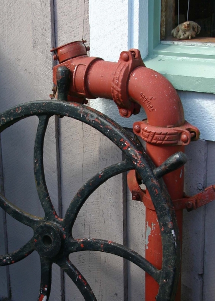 Click here to view Pipe, Wheel and Bird by  Tom Borgal Photography